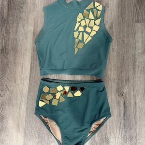 Chelsea B Dance Atlas Top & Brief, Top: CXL, Bottom:AXS